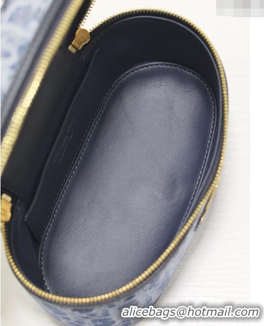 Promotional Dior 30 Montaigne Mini Vanity Case in Blue Denim Dior Oblique Jacquard 5198 2024