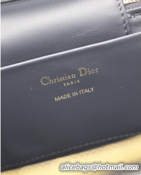 Super Quality Dior 30 Montaigne Small Vanity Case in Blue Denim Dior Oblique Jacquard 5198 2024