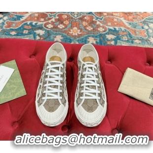 Grade Quality Gucci Lido GG Canvas Low Top Sneakers Beige 7230109