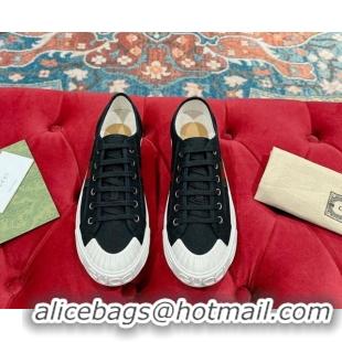 Stylish Gucci Lido GG Canvas Low Top Sneakers Black 230111