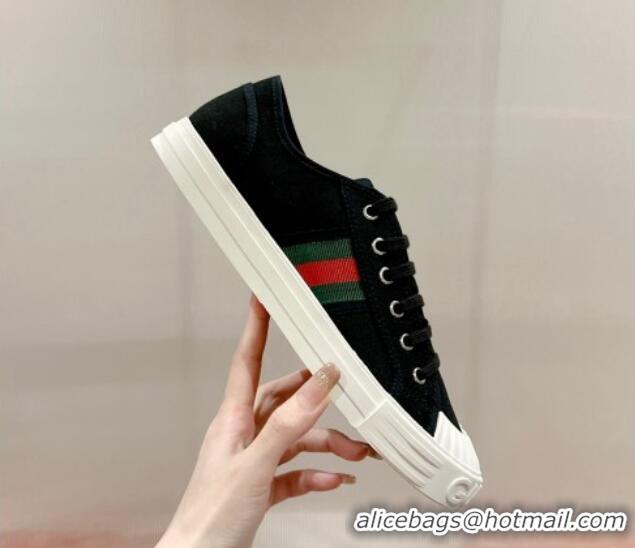 Stylish Gucci Lido GG Canvas Low Top Sneakers Black 230111