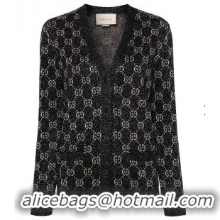 Reasonable Price Gucci GG jacquard-motif Cardigan G8411 Black