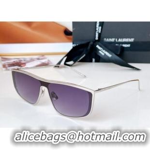 Promotional Saint Laurent Sunglasses SL609 Silver/Purple 2024