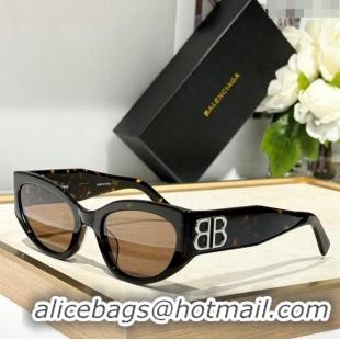 Low Cost Balenciaga Sunglasses BB0324KS Brown 2024