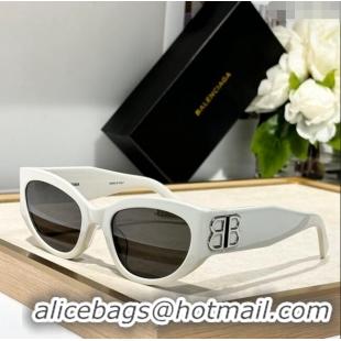 Buy Fashionable Balenciaga Sunglasses BB0324KS White 2024