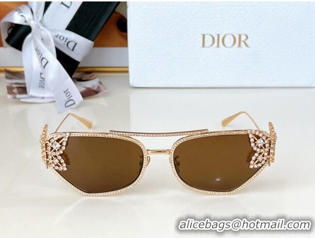 New Release Creation Dior Butterfly Sunglasses B1UF0A0 Brown 2024 