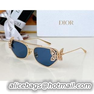 Market Sells Dior Butterfly Sunglasses B1UF0A0 Blue 2024