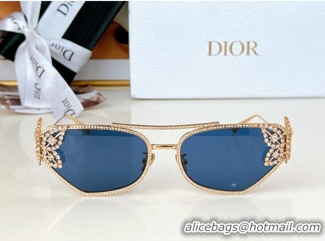 Market Sells Dior Butterfly Sunglasses B1UF0A0 Blue 2024