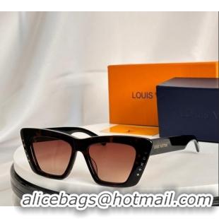 Wholesale Cheap Louis Vuitton Sunglasses Z2424W Black/Orange 2024