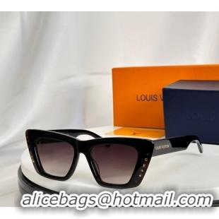 Particularly Recommended Louis Vuitton Sunglasses Z2424W Black/Grey 2024