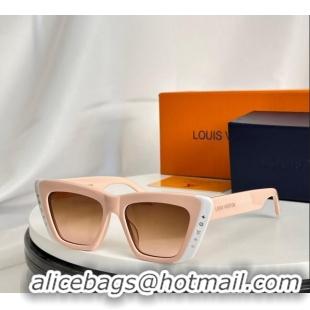 New Cheap Louis Vuitton Sunglasses Z2424W Pink/White 2024