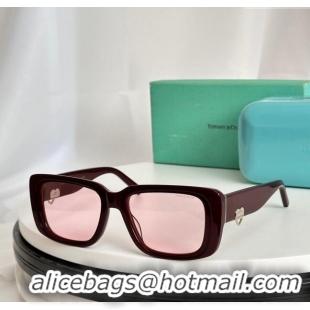 Sumptuous Cheap Tiffany & CO. Sunglasses TF5009 Deep Red 2024