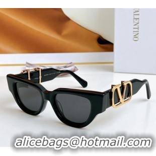 Luxury Classic Valentino Sunglasses with VLogo VLS103A Black 2024