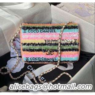 Affordable Price Chanel Sequins Mini Flap Bag AS3269 Multicolor 2024