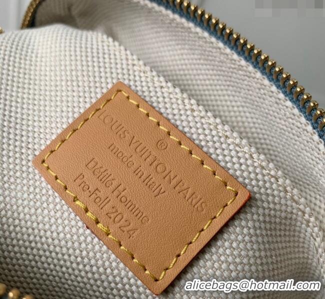 Top Quality Louis Vuitton Speedy 18 Bandoulière bag in Blue Damier Denim 3D Cotton N40682 2024