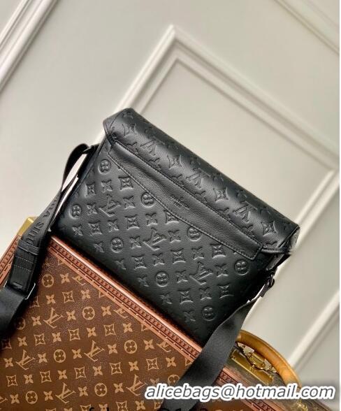 Reasonable Price Louis Vuitton Men's Messenger Voyager PM bag in Black Monogram Shadow leather M25121 2024