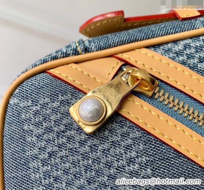 Super Quality Louis Vuitton Chess Messenger Crossbody bag in Damier Denim 3D Canvas N40706 2024