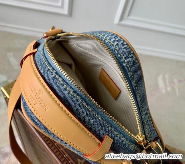 Super Quality Louis Vuitton Chess Messenger Crossbody bag in Damier Denim 3D Canvas N40706 2024