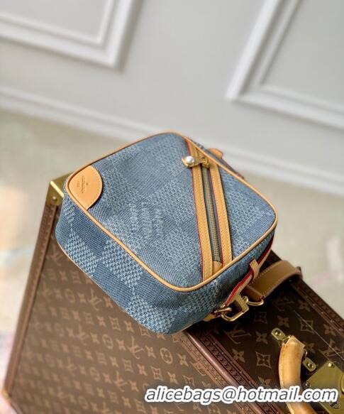 Super Quality Louis Vuitton Chess Messenger Crossbody bag in Damier Denim 3D Canvas N40706 2024