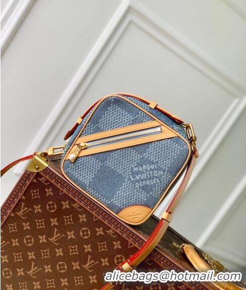 Super Quality Louis Vuitton Chess Messenger Crossbody bag in Damier Denim 3D Canvas N40706 2024