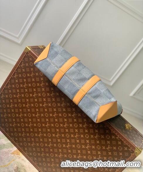 Top Quality Louis Vuitton Weekend Tote bag in Damier Denim 3D Canvas N40702 2024