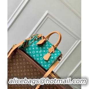 Promotional Louis Vuitton Speedy P9 Bandouliere 25 Bag in Soft Calfskin M24423 Blue 2024 Runway