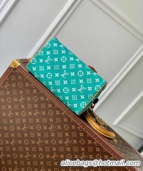 Promotional Louis Vuitton Speedy P9 Bandouliere 25 Bag in Soft Calfskin M24423 Blue 2024 Runway