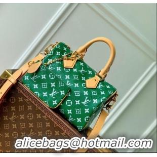 Affordable Price Louis Vuitton Speedy P9 Bandoulière 25 Bag in Soft Calfskin M24423 Dark Green 2024 Runway