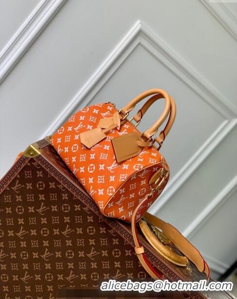 Grade Design Louis Vuitton Speedy P9 Bandoulière 25 Bag in Soft Calfskin M24423 Orange 2024 Runway