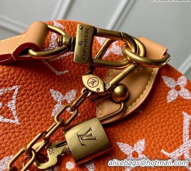 Grade Design Louis Vuitton Speedy P9 Bandoulière 25 Bag in Soft Calfskin M24423 Orange 2024 Runway