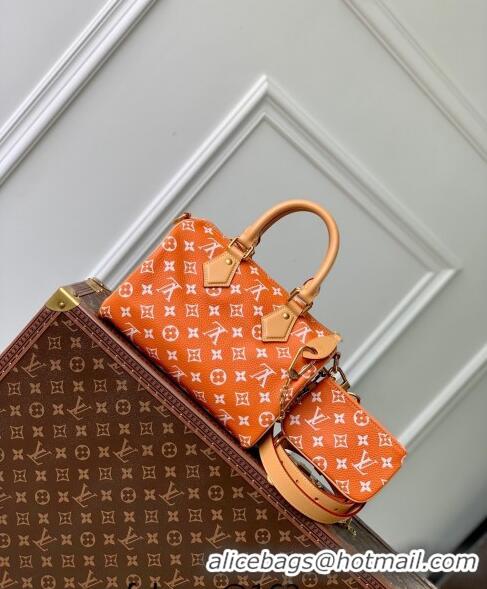 Grade Design Louis Vuitton Speedy P9 Bandoulière 25 Bag in Soft Calfskin M24423 Orange 2024 Runway