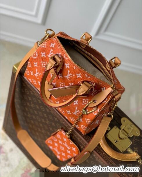 Grade Design Louis Vuitton Speedy P9 Bandoulière 25 Bag in Soft Calfskin M24423 Orange 2024 Runway