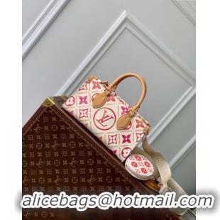 Promotional Louis Vuitton OnTheGo East West Tote bag in Monogram Tiles Canvas M25318 Coral Pink 2024