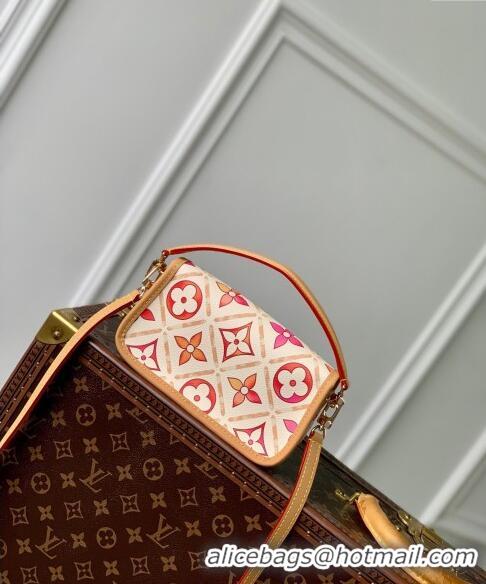 Super Quality Louis Vuitton Nano Diane Mini bag in Monogram Tiles Canvas M83621 Coral Pink 2024