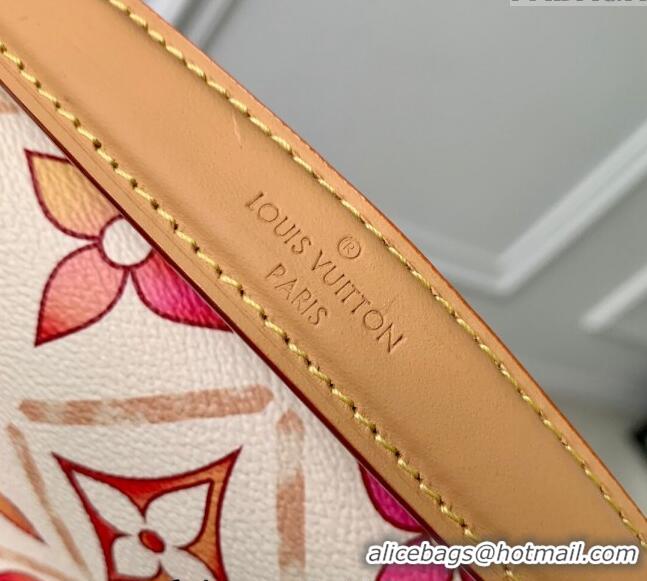 Super Quality Louis Vuitton Nano Diane Mini bag in Monogram Tiles Canvas M83621 Coral Pink 2024