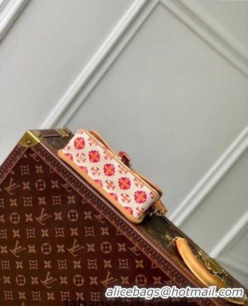 Super Quality Louis Vuitton Nano Diane Mini bag in Monogram Tiles Canvas M83621 Coral Pink 2024