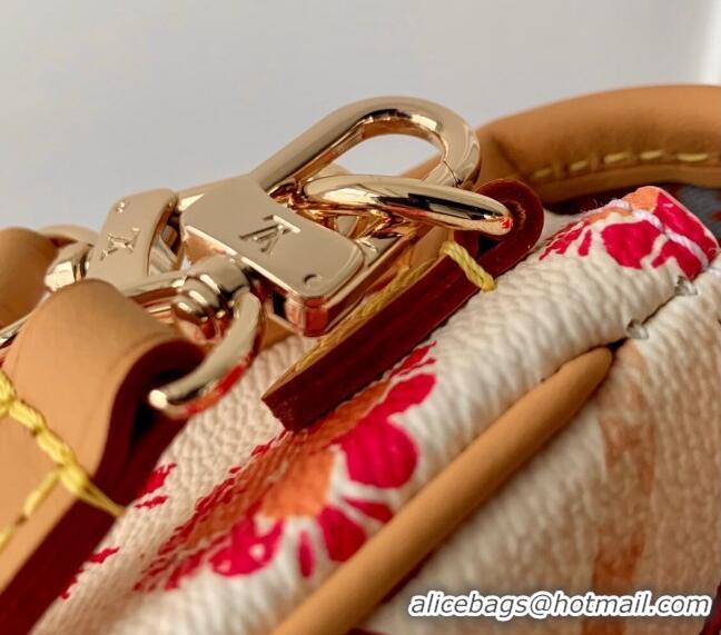 Super Quality Louis Vuitton Nano Diane Mini bag in Monogram Tiles Canvas M83621 Coral Pink 2024