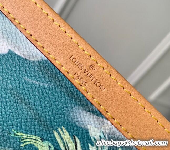 Super Quality Louis Vuitton Gaston Wearable Wallet Mini bag in Monogram Surfin' Canvas M83466 Navy Blue 2024