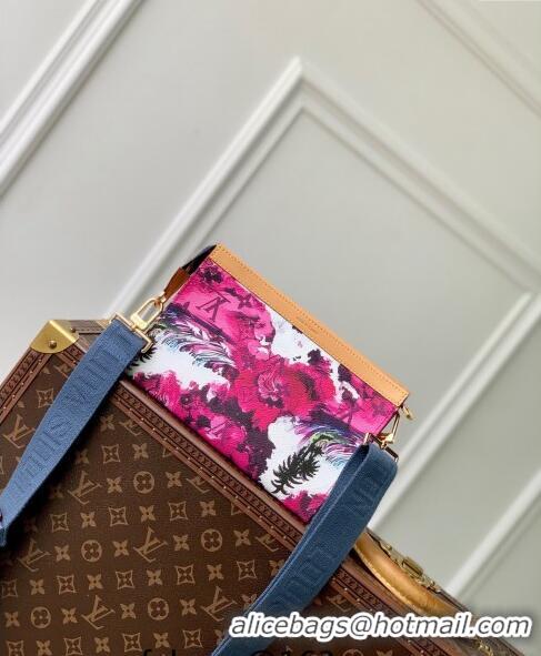 New Design Louis Vuitton Gaston Wearable Wallet Mini bag in Monogram Surfin' Canvas M83466 Pink 2024