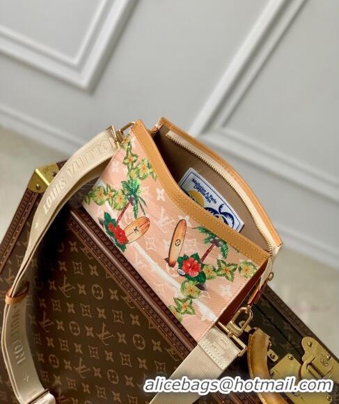 Best Price Louis Vuitton Gaston Wearable Wallet Mini bag in Monogram Surfin' Canvas M83466 Sand Beige 2024