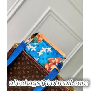 Best Quality Louis Vuitton Gaston Wearable Wallet Mini bag in Monogram Surfin' Canvas M83466 Sky Blue 2024