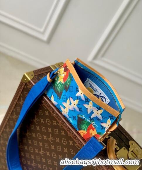 Best Quality Louis Vuitton Gaston Wearable Wallet Mini bag in Monogram Surfin' Canvas M83466 Sky Blue 2024