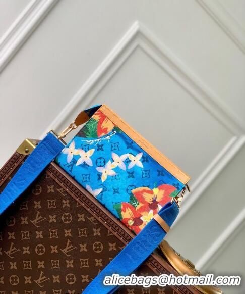 Best Quality Louis Vuitton Gaston Wearable Wallet Mini bag in Monogram Surfin' Canvas M83466 Sky Blue 2024