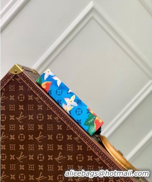 Best Quality Louis Vuitton Gaston Wearable Wallet Mini bag in Monogram Surfin' Canvas M83466 Sky Blue 2024