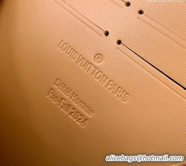 New Design Louis Vuitton Pochette Voyage Pouch Mini bag in Monogram Surfin' Canvas M83465 Sand Beige 2024