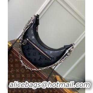 Promotional Louis Vuitton Loop Hobo Bag in Black Monogram Calfskin M11267 2024