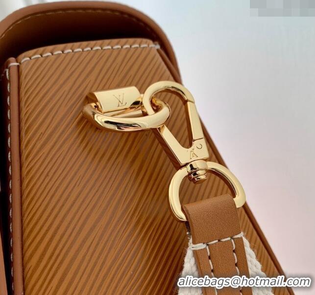 Famous Brand Louis Vuitton Twist PM Bag in Epi Leather with Monogram Flower Strap M24758 Brown 2024