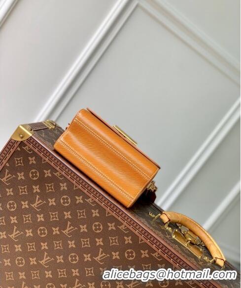 Famous Brand Louis Vuitton Twist PM Bag in Epi Leather with Monogram Flower Strap M24758 Brown 2024