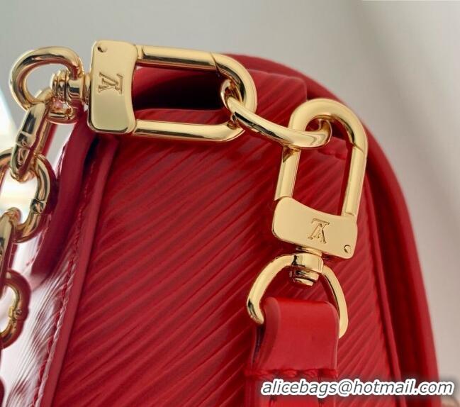 Best Price Louis Vuitton Twist West Pochette Mini Bag in Epi Leather M83593 Red 2024