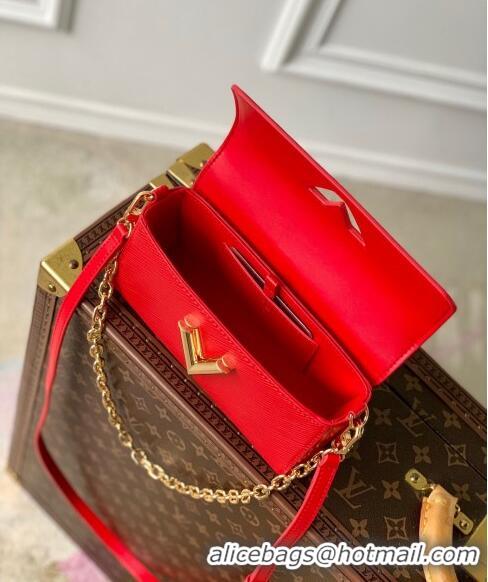 Best Price Louis Vuitton Twist West Pochette Mini Bag in Epi Leather M83593 Red 2024